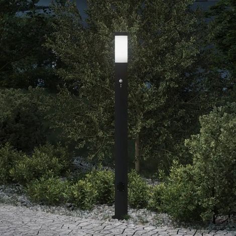 Lámpara vidaxl pollerleuchte con sensor y toma 40 W 110 cm