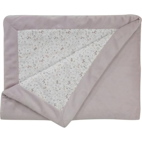 Couverture double face esprit enchanté Lilas 75x100 cm (1/3)