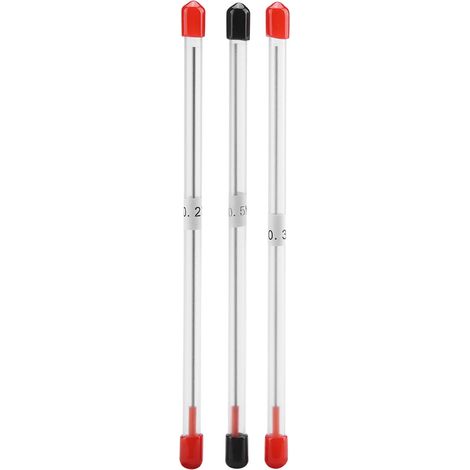 Jeu de 3 aiguilles pour aérographe en trois tailles : 0,2/0,3/0,5 mm. (1/4)