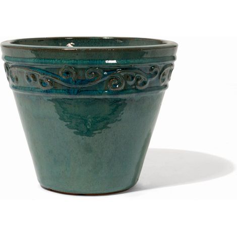 Norwich Ocean Green gla.40cm Steingut glasiert