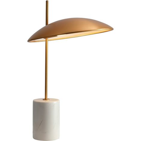 Lampe bureau LED Italux Vilai dorée aluminium 4W 3000K/400lm