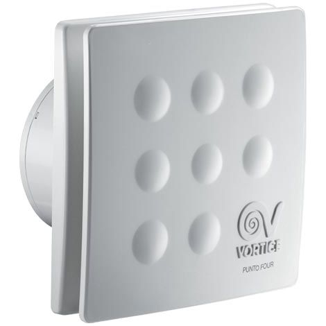 Vortice – Ventilateur de salle de bain axial 100mm – Débit d'air 85 m³/h – Moteur protégé contre surcharges – SKU 11145