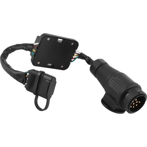 Adapter für europäischen 13-poligen auf amerikanischen 4-poligen Anhängerstecker, Rücklichtkreis, Verdrahtungsbuchse, Direktanschluss, Autoteil. (1/5)