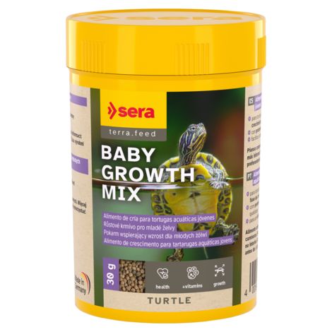 SERA TURTLE BABY GROWTH MIX - Alimento cría tortugas acuáticas jóvenes