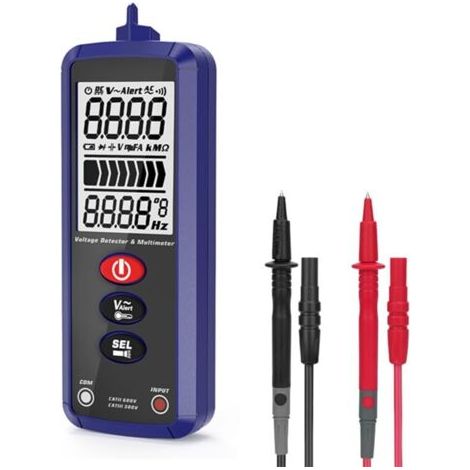 Multimètre numérique portable à écran LCD, multimètre intelligent de continuité de tension de test (1/5)