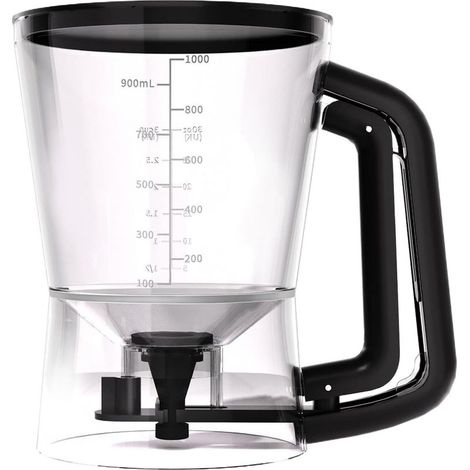 Distributeur De Pâte à Gaufres,L Forme Entonnoir Shaker Manuel,Verseur Pour Crêpes,Pour Cuisine Sauce Sirop Huile Assaisonnement Crème pour Salade Cuisson Beurre Miel (1/5)