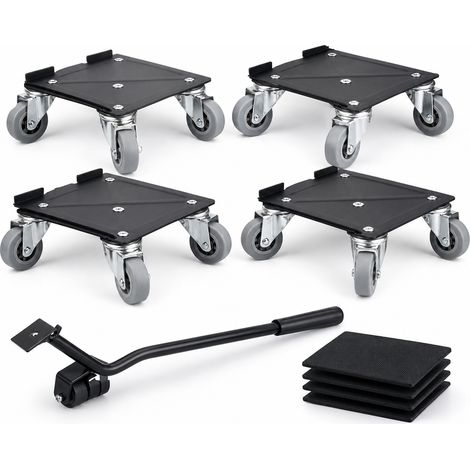 Déplace Meubles 5 Pièces à Roulettes pour Déménagement 16 cm (1/5)