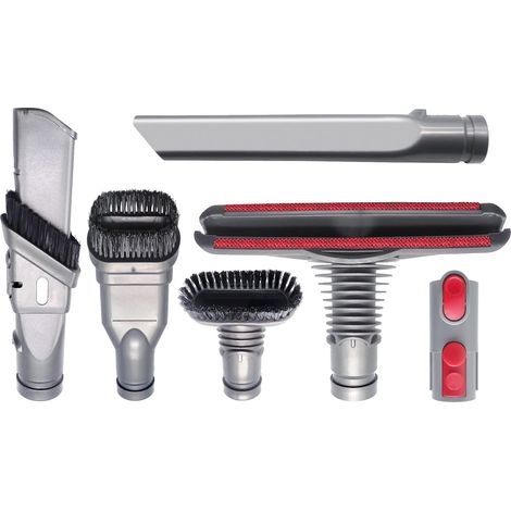 Kit Accessoires Aspirateur - Buse Plate + Brosse Matelas + Brosse Interstices + Brosse Poussière + Adaptateur V7 V8 V10 - 6 Pièces (1/5)