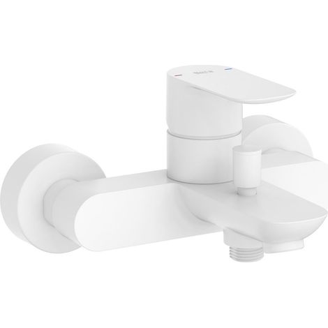 ROCA A5A026EB00 CALA Grifo Monomando Baño-Ducha Con Inversor Automático Blanco Mate - ref: A5A026EB00 (1/2)