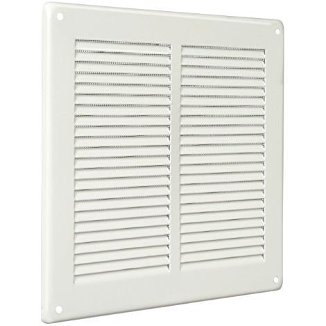 Griglia Aerazione In Lamiera Verniciata Con Rete mm 240x240 LA VENTILAZIONE (1/4)