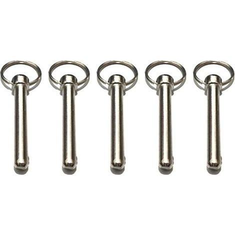 10 perni a sgancio rapido da 8 mm con perno di bloccaggio a sfera a molla, accessori di bloccaggio, ferramenta nautica, perno per tendalino, diametro 8 mm, lunghezza totale 7
