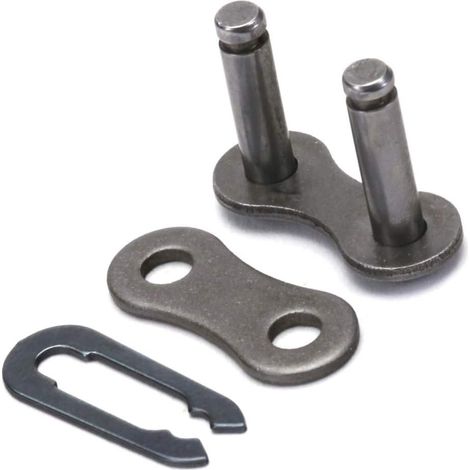 1 - Maillon Chaîne - Attache Rapide - Transmission 12,7 x 6,4 mm - Pour Tondeuse Tracteur Motoculteur - Modèle C41 - Acier