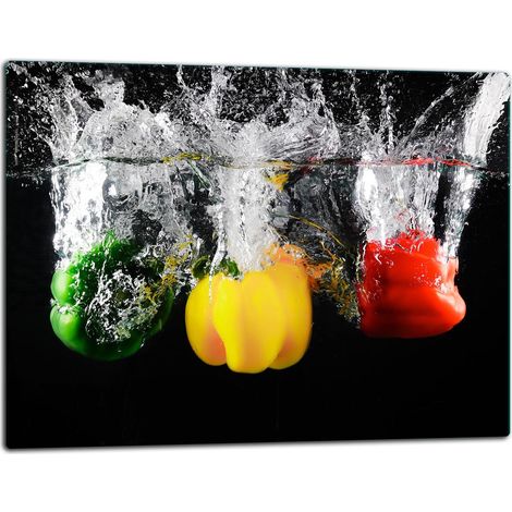 Glasschild Schneidebrett 52x40 Paprika (1/5)