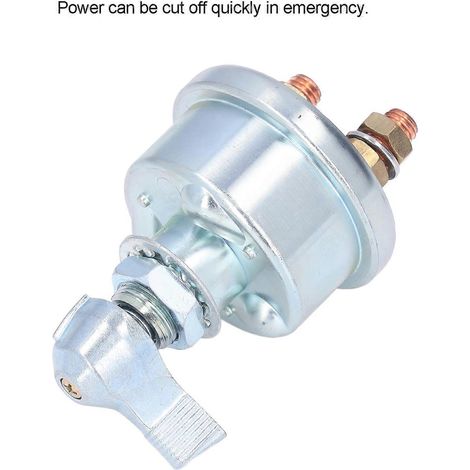 Interrupteur coupe-batterie manuel à rotation pour camions, yachts et SUV. Protection contre les fuites de courant. (1/5)