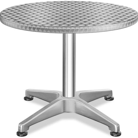 Height adjustable barbistro table stainless steel 60cm (1/5)