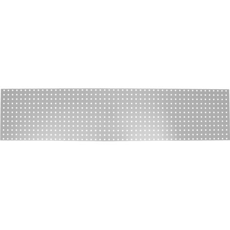 Panneau perforé pour mur d'atelier STIER, 2000x450 mm, gris clair
