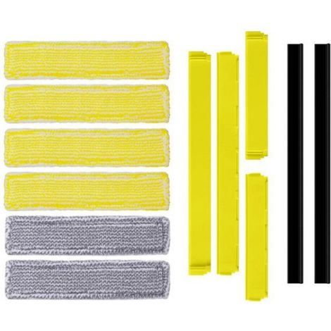 Accessoires pour Aspirateurs à Vitres pour Karcher WV2, WV5, WV6 et WV7: Housses de Balai en Microfibre et Extracteur de Lame en (1/4)