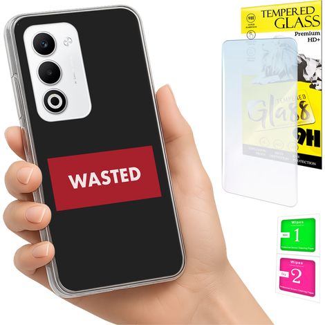 Funda para Oppo A5 5G con cubierta para foto, carcasa trasera y cristal 9H. (1/5)