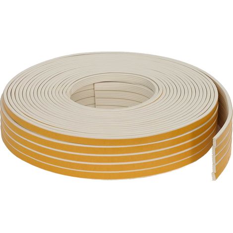 vidaXL Sello de ventana autoadhesivo Blanco 8 x 3 mm 100 m Espuma EPDM (1/2)