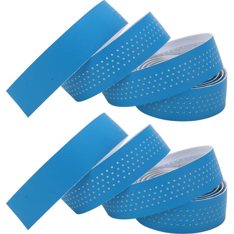 Ruban antidérapant pour guidon de vélo de route, bleu avec embouts, pour une adhérence optimale et un contrôle sécurisé (1/5)