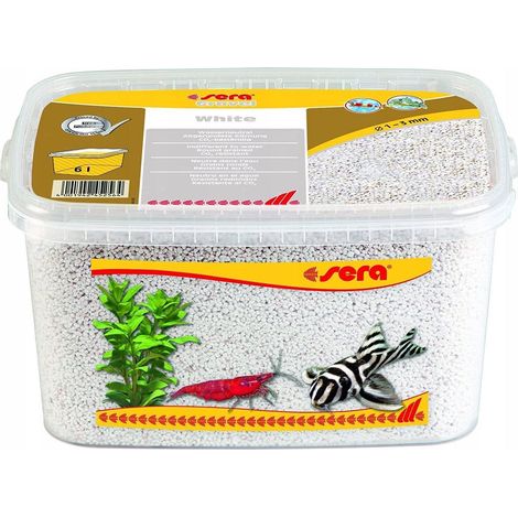 Sera Gravier blanc 1 à 3 mm pour aquarium 3 kg