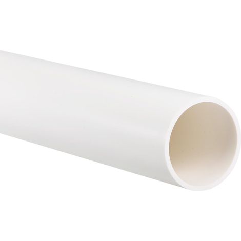 PVC Rigide Tuyau Élevé Impact Ronde Tuyau, pour Plomberie Électrique Conduit HVAC Système Drainage - 36mm x 40mm /0.35m /Blanc (1/5)