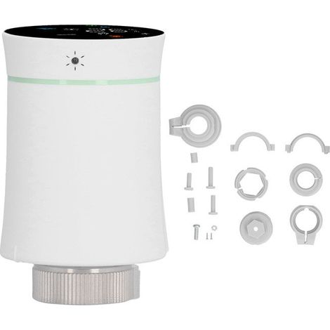 Vanne de radiateur intelligente,passerelle intelligente,mini-thermostat de radiateur à température constante compatible Tuya/ZigBee (1/5)