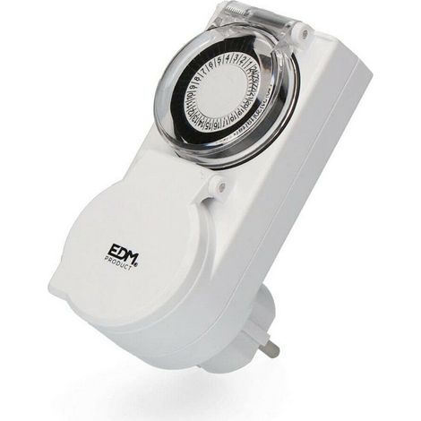 Programmatore meccanico giornaliero 24 ore su 24 IP44 230V 50Hz 16A EDM (1/2)