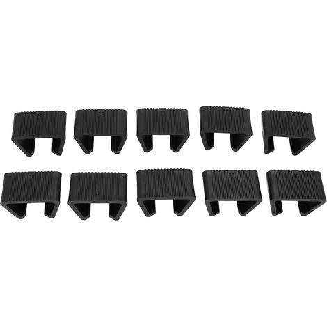 Clip de fixation pour meubles rotin Lot de 10 ABS robuste fente 4,3cm (1/5)