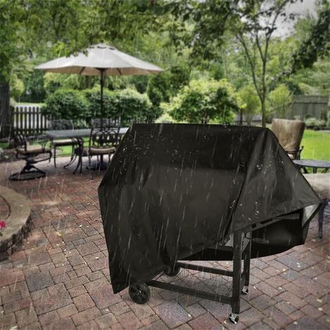 210D-Schutzhülle für Gartenmöbel (Tisch und Lounge-Set), doppelseitiger Schutz, wasserdichte Plane 100 x 90 x 80 cm, strapazierfähige Schutzhülle für Terrassenmöbel (1/5)