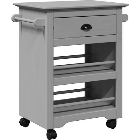 Chariot de cuisine BODO gris 67,5x45x80 cm