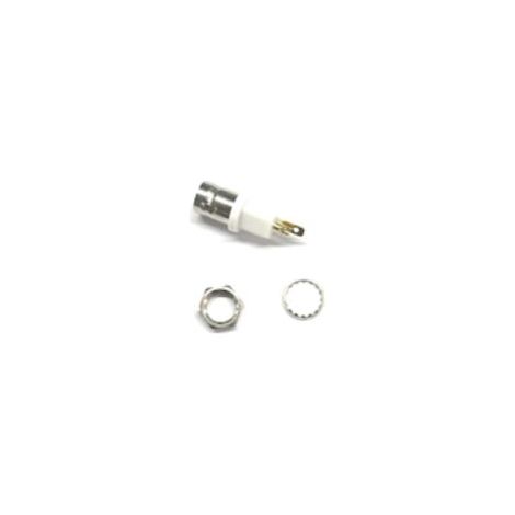 Connecteur coaxial RS PRO Femelle Droit, raccordement A souder 50O Montage panneau