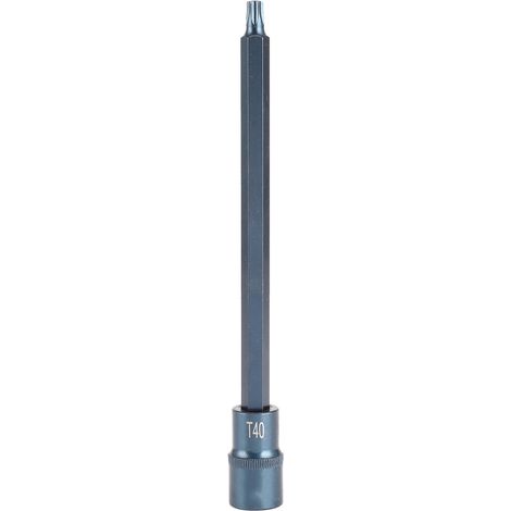 Embout Torx T40 haute précision, acier S2 bleui antirouille, outils à main quincaillerie (1/5)