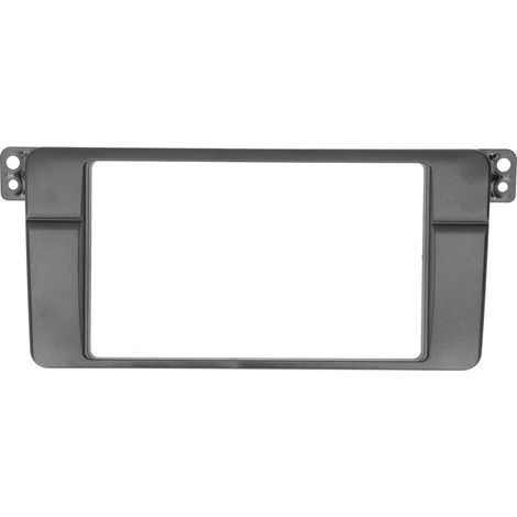 Tbest Cadre Radio Fascia 2 Din, Matériau ABS de qualité Supérieure, Panneau Stéréo, Lunette de Montage sur Tableau de Bord, Parfaitement adapté aux Modèles Série 3 E46 1998 à 2005 (1/5)