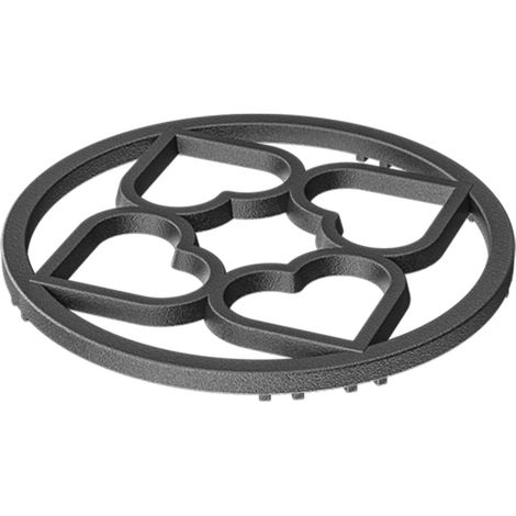 Wok Rack de poêle antidérapant en fonte de 19 cm de diamètre pour une cuisson équilibrée
