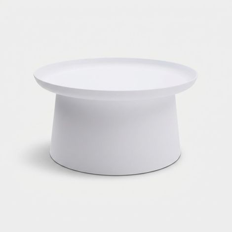 Runder Couchtisch 70 cm aus Polypropylen Cres - Weiß (1/3)