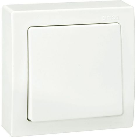 Conmutador superficie, 10ax 250 v, ip20, serie simon 73 loft, blanco, retractilado