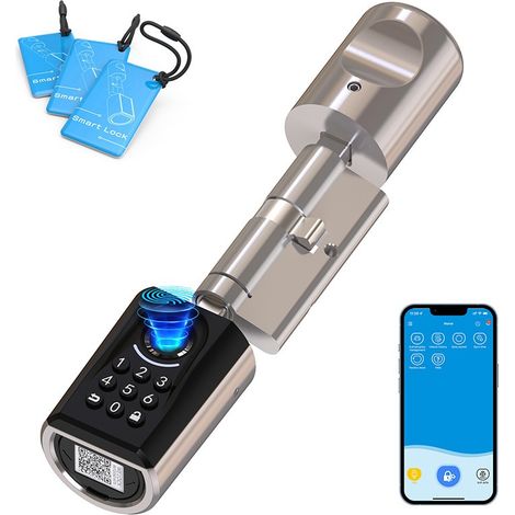 Welock Cilindro Elettronico ToucAEBL41 Smart Bluetooth con Impronta e Tastiera
