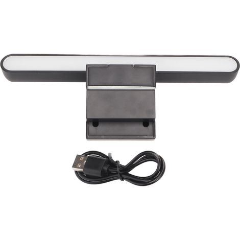 Lampe de bureau LED pour écran d'ordinateur, barre lumineuse avec 3 températures de couleur réglables et contrôle tactile, éclairage sans reflet pour moniteur. (1/5)