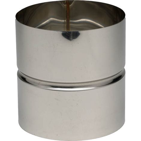 TEN – Manchette femelle/femelle Ø125 – Raccord fumisterie 12cm en inox 304 – Montage sens des condensats – Pour installations professionnelles