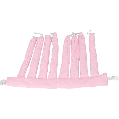Rouleau de mise en plis sans chaleur pour cheveux longs, bigoudis de nuit doux - Rose (1/5)