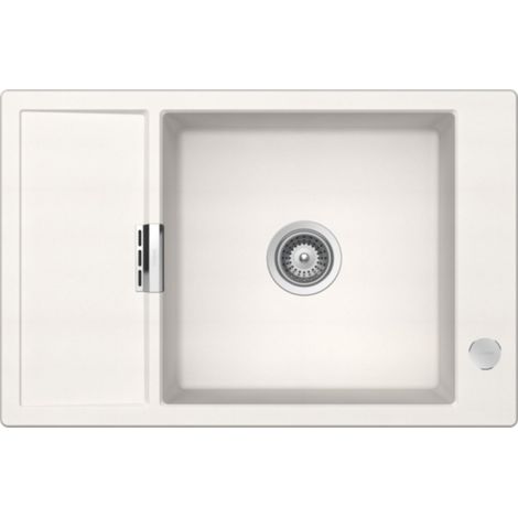 Évier de cuisine Cristadur Mono - 780 x 510 x 195 mm - sous-meuble 60 cm - Coloris Polaris - Schock (1/4)
