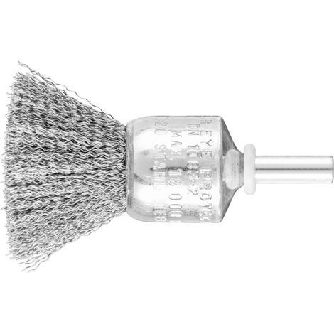 PFERD TOOLS POS Pinselbürste ungezopft PBU Ø20mm Schaft-Ø6 mm Stahl-Draht-Ø0,20 10 Stk (1/4)
