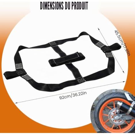 Sangles d'arrimage de moto Sécurité du transport : transport de voiture Sangles de serrage 48 mm Sécurité Roue Sangles d'arrimage Sangle de serrage automatique (1/3)