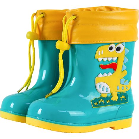 Bottes de pluie pour enfants, légères et imperméables, pour petits et grands garçons et filles, avec doublure douce et chaude amovible et faciles à enfiler. (1/5)