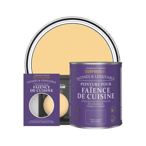 Peinture pour Faïence de Cuisine, Finition Satinée - Moutarde (1/3)