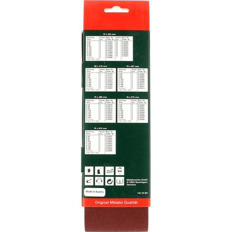 Bandes abrasives 75x533 100g par 3 2608606072 - ponceuse
