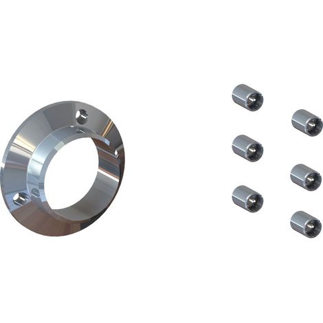 Lot Départ Muraux Fixes pour Garde Corps modèle LAPALUD - Finition ALU (1/2)