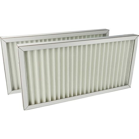 vhbw 2x Filtro de aire M5 compatible con Stiebel-Eltron LWZ 404 Eco, LWZ 304 Integral, LWZ 304 Eco ventilador (2x filtro de polvo fino)