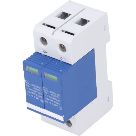 Parafoudre DC 1000V Protection Surtension Photovoltaïque 2P Parafoudre Solaire (1/5)